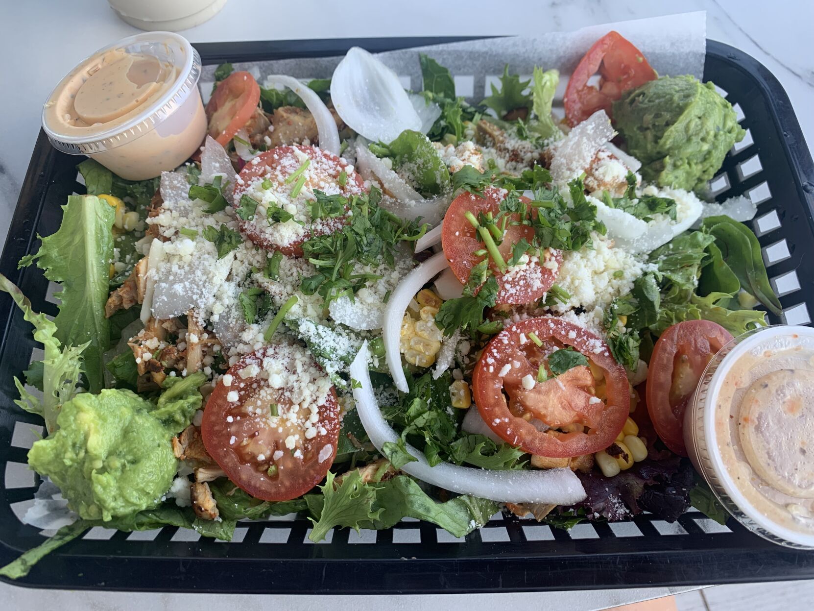 AzTec salad at AzTec Taqueria